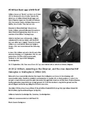 A preview of a PDF biography for Lugar, William Rand